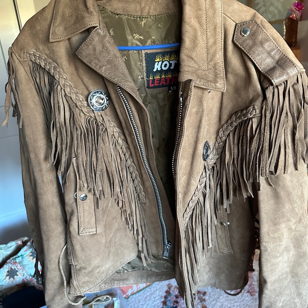 SOLD✨🤎 VINTAGE REAL LEATHER FRINGE JACKET | WESTERN • BIKER • FESTIVAL 🤎